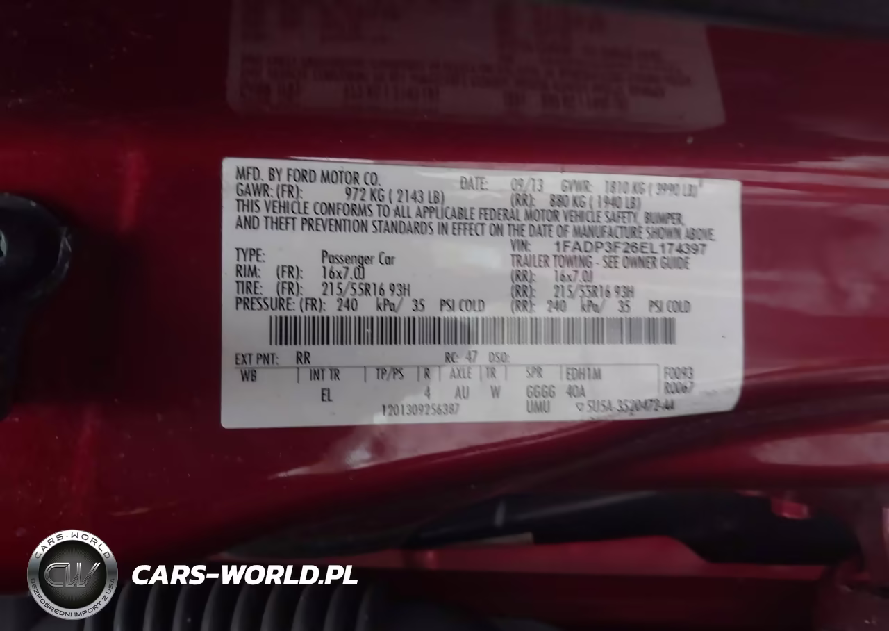 2014 Ford Focus Se VIN:1FADP3F26EL174397 - 9
