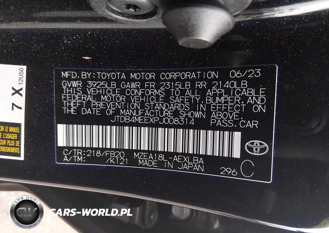 2023 Toyota Corolla Le VIN:JTDB4MEEXPJ008314 - 9