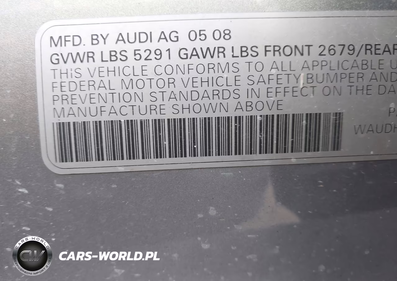 2008 Audi A6 3.2 VIN:WAUDH74F18N146503 - 9