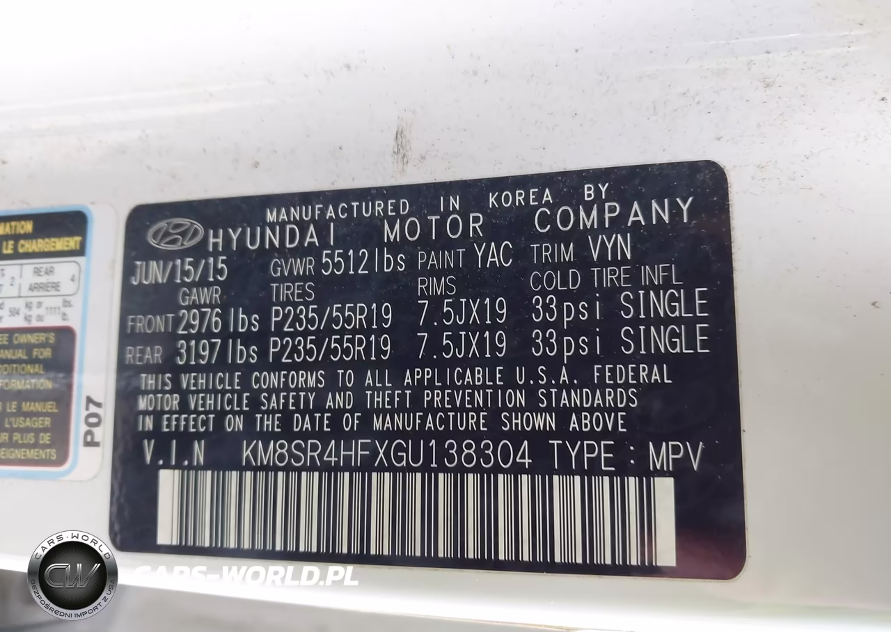2016 Hyundai Santa Fe Limited VIN:KM8SR4HFXGU138304 - 9