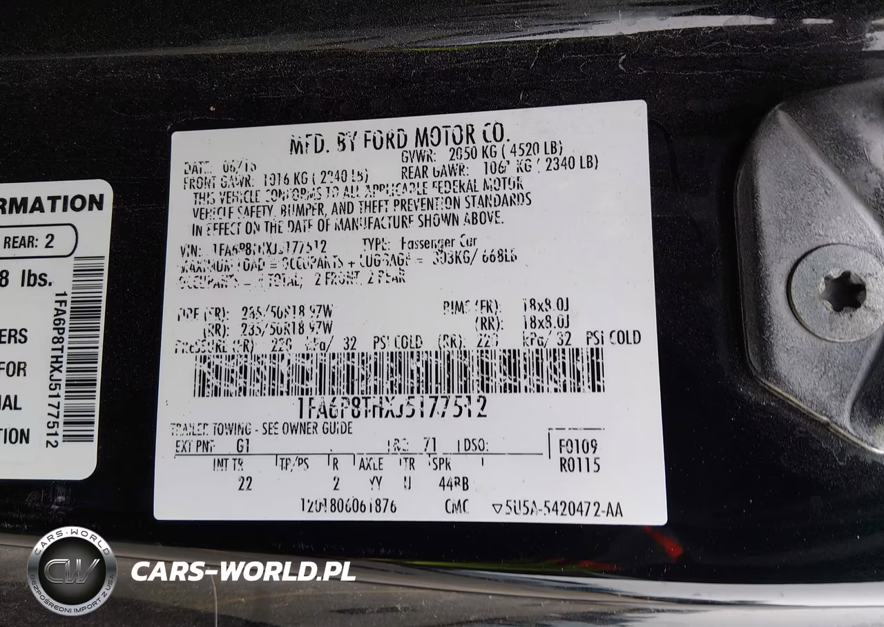 2018 Ford Mustang Ecoboost VIN:1FA6P8THXJ5177512 - 9