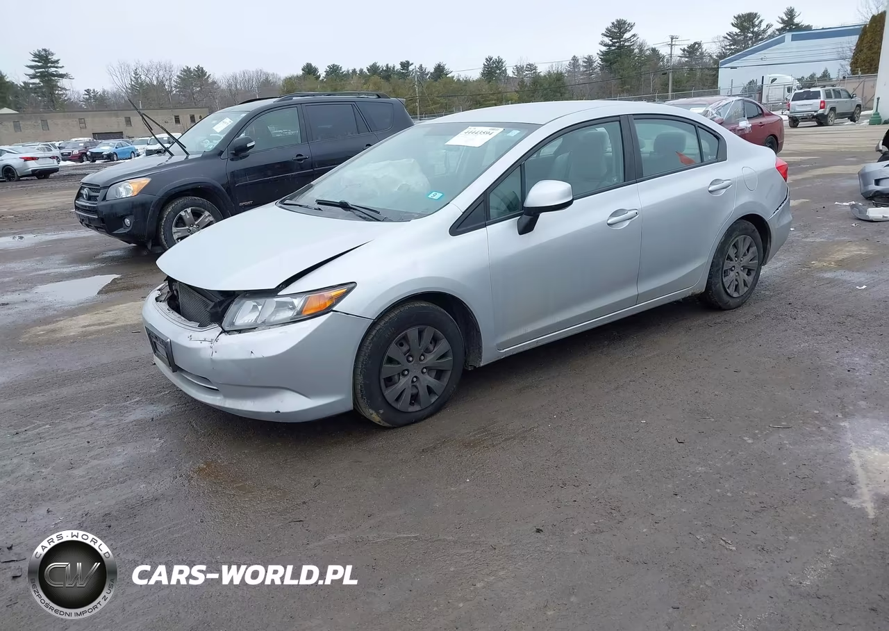 2012 Honda Civic Lx VIN:2HGFB2F58CH592302 - 2