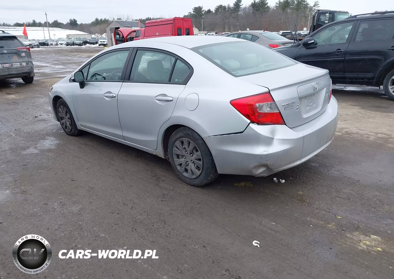 2012 Honda Civic Lx VIN:2HGFB2F58CH592302 - 3