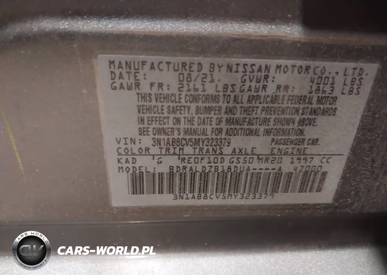 2021 Nissan Sentra Sv Xtronic Cvt VIN:3N1AB8CV5MY323379 - 9