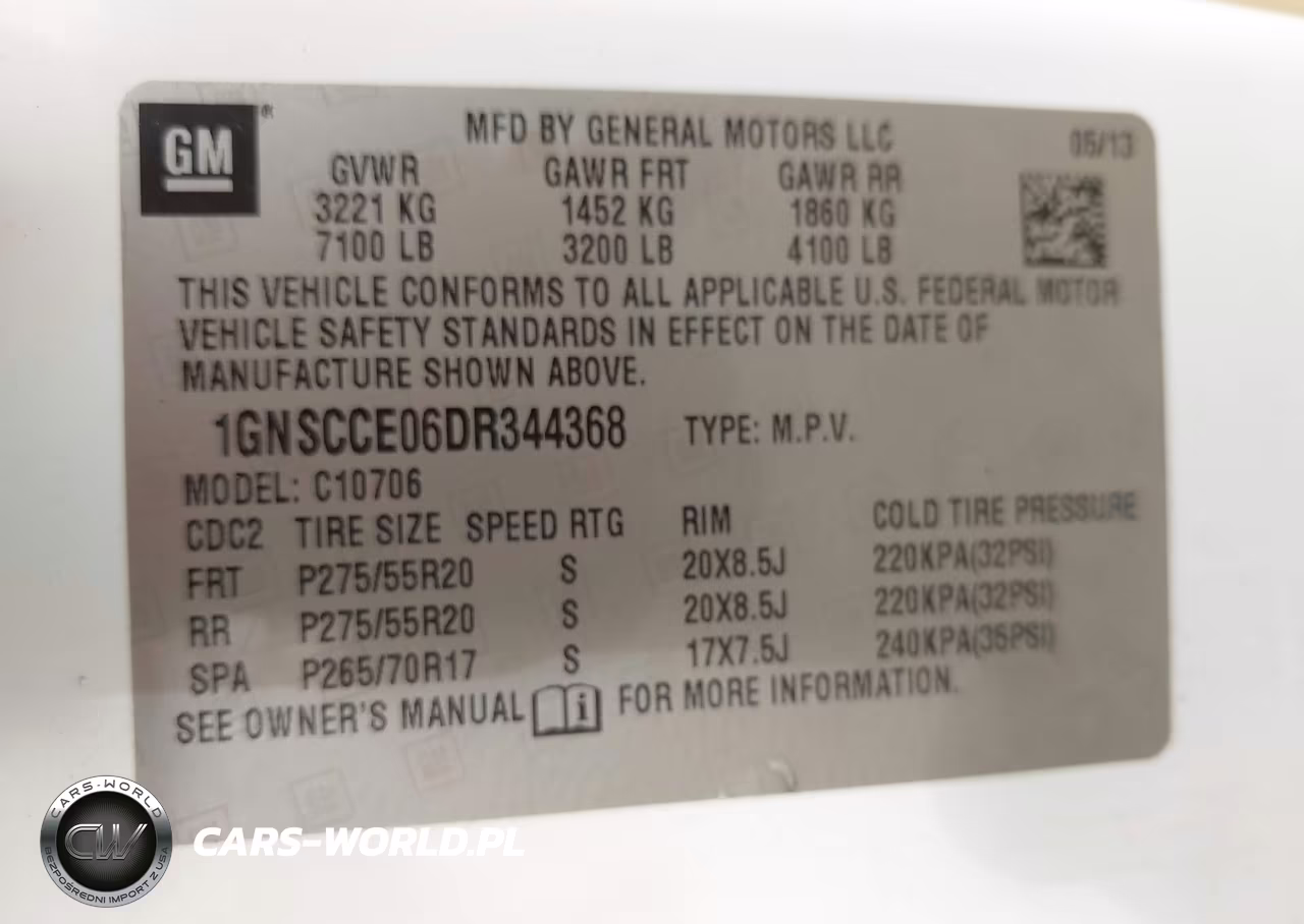 2013 Chevrolet Tahoe Ltz VIN:1GNSCCE06DR344368 - 9