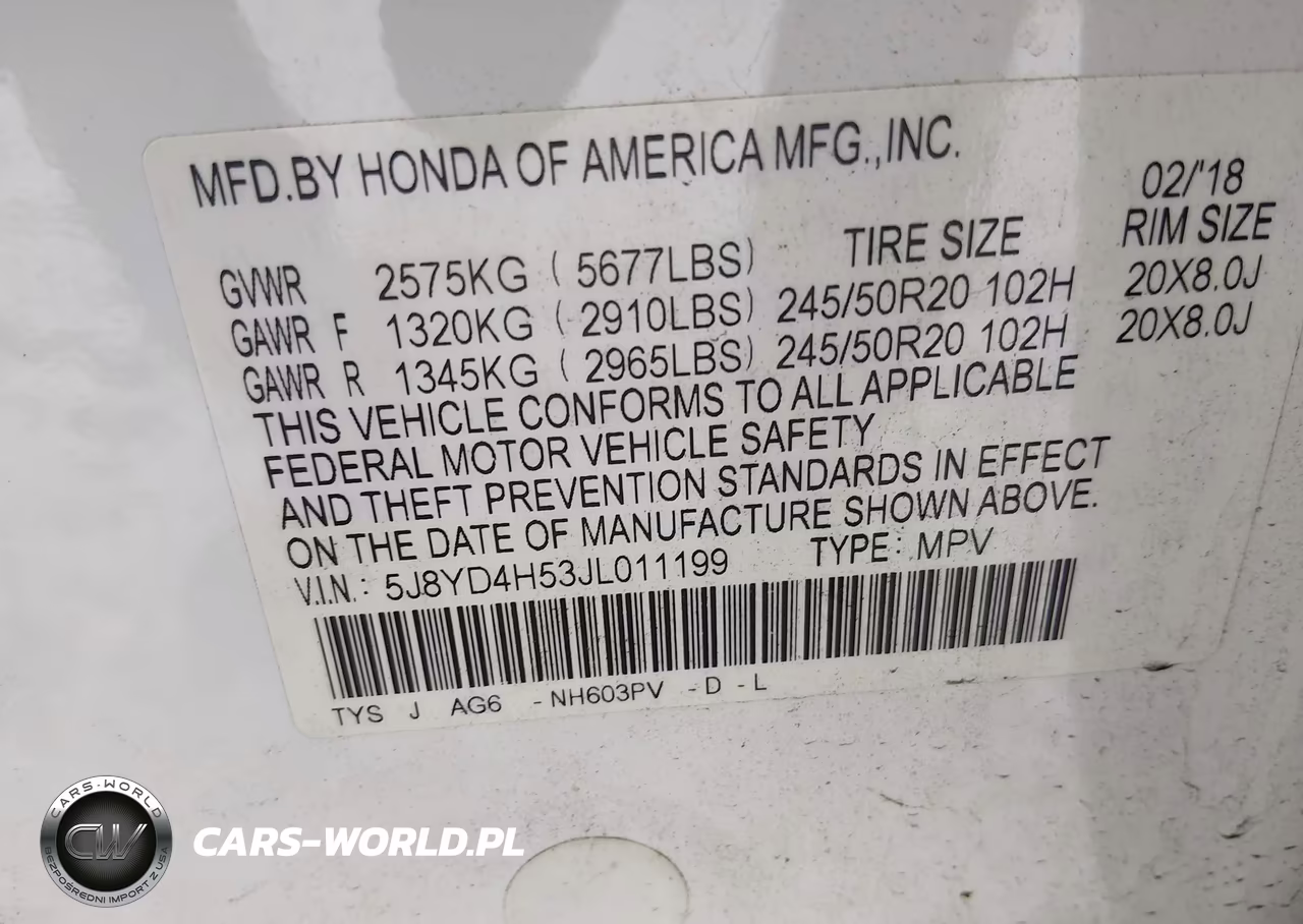 2018 Acura Mdx Technology Package Acurawatch Plus Pkg VIN:5J8YD4H53JL011199 - 9