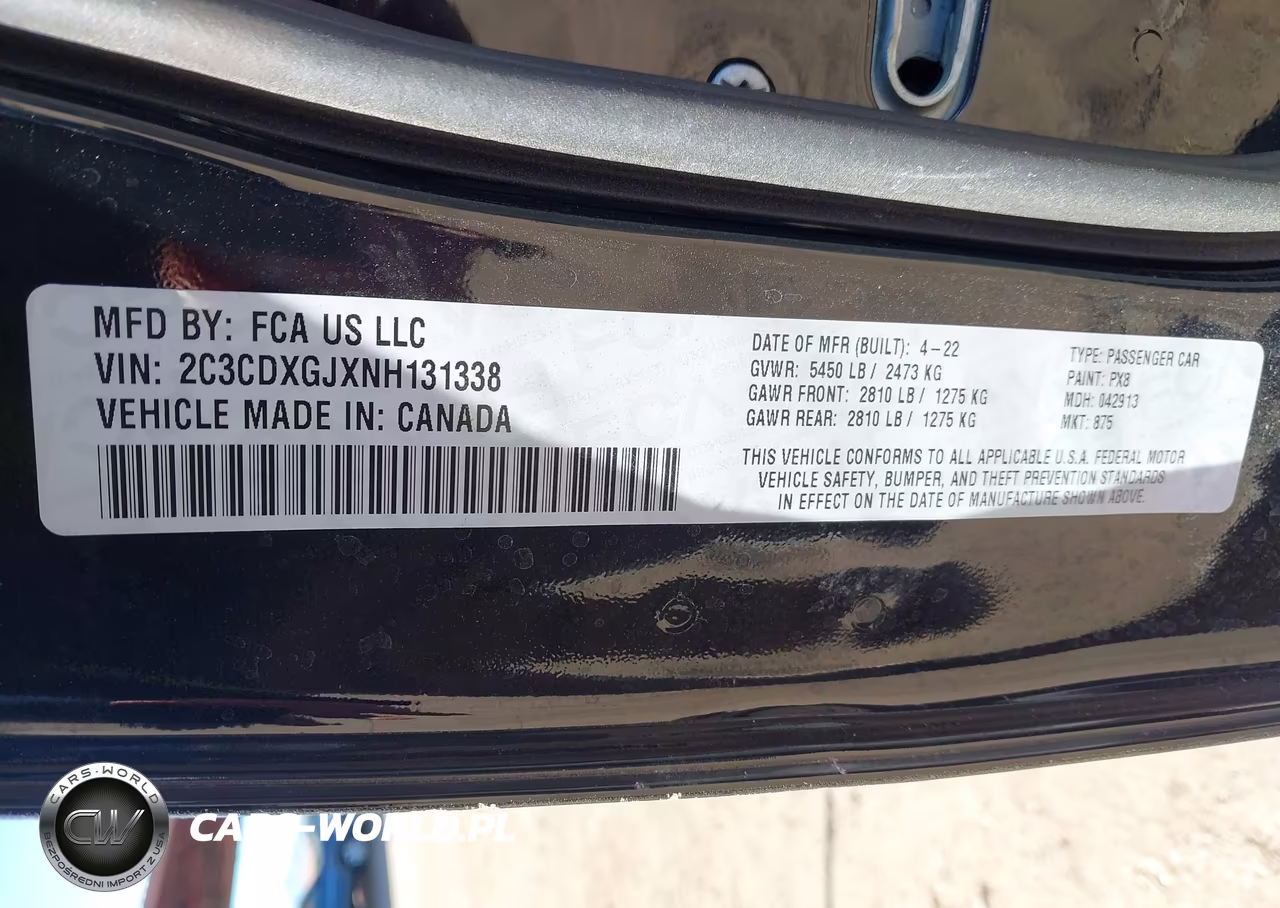 2022 Dodge Charger Scat Pack VIN:2C3CDXGJXNH131338 - 9