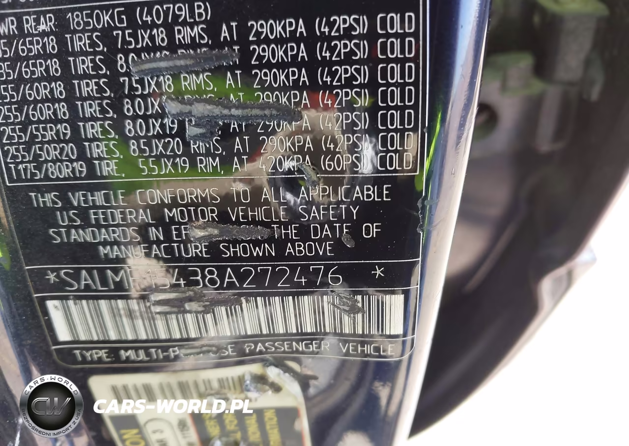 2008 Land Rover Range Rover Hse VIN:SALMF15438A272476 - 9