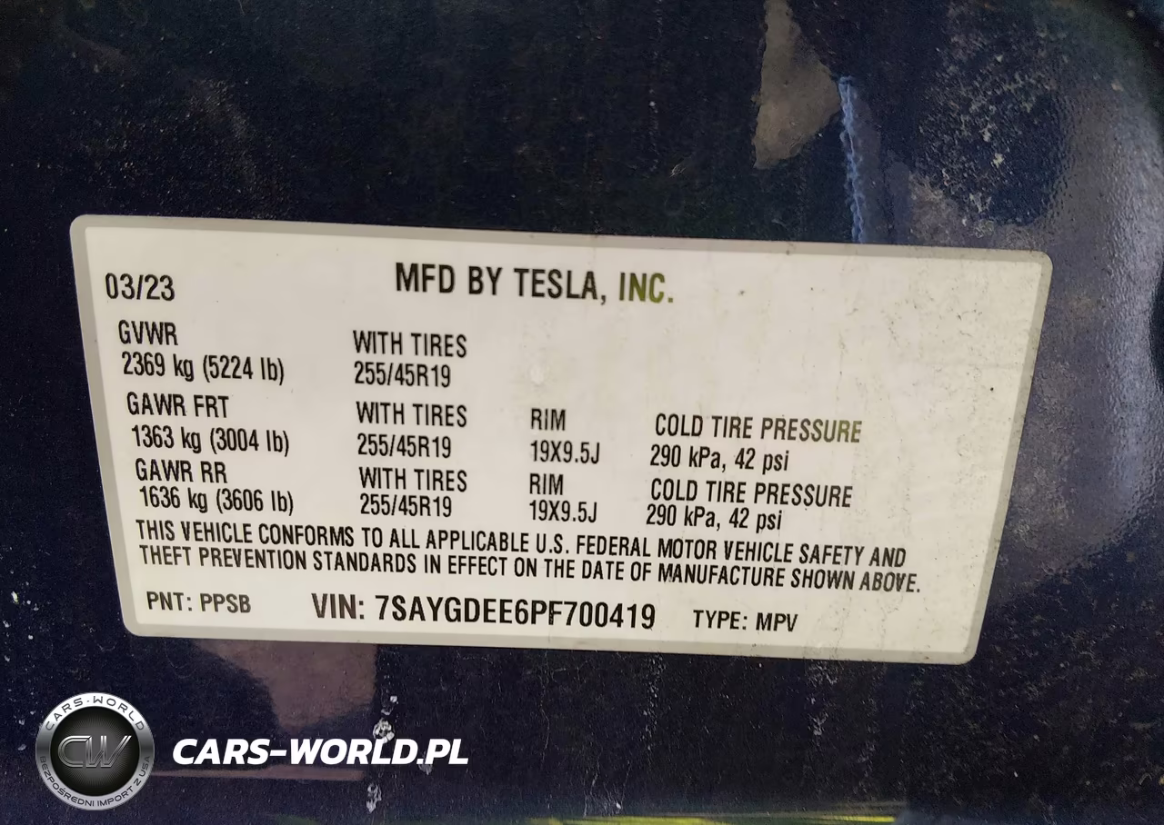 2023 Tesla Model Y Awd-Long Range Dual Motor All-Wheel Drive VIN:7SAYGDEE6PF700419 - 9