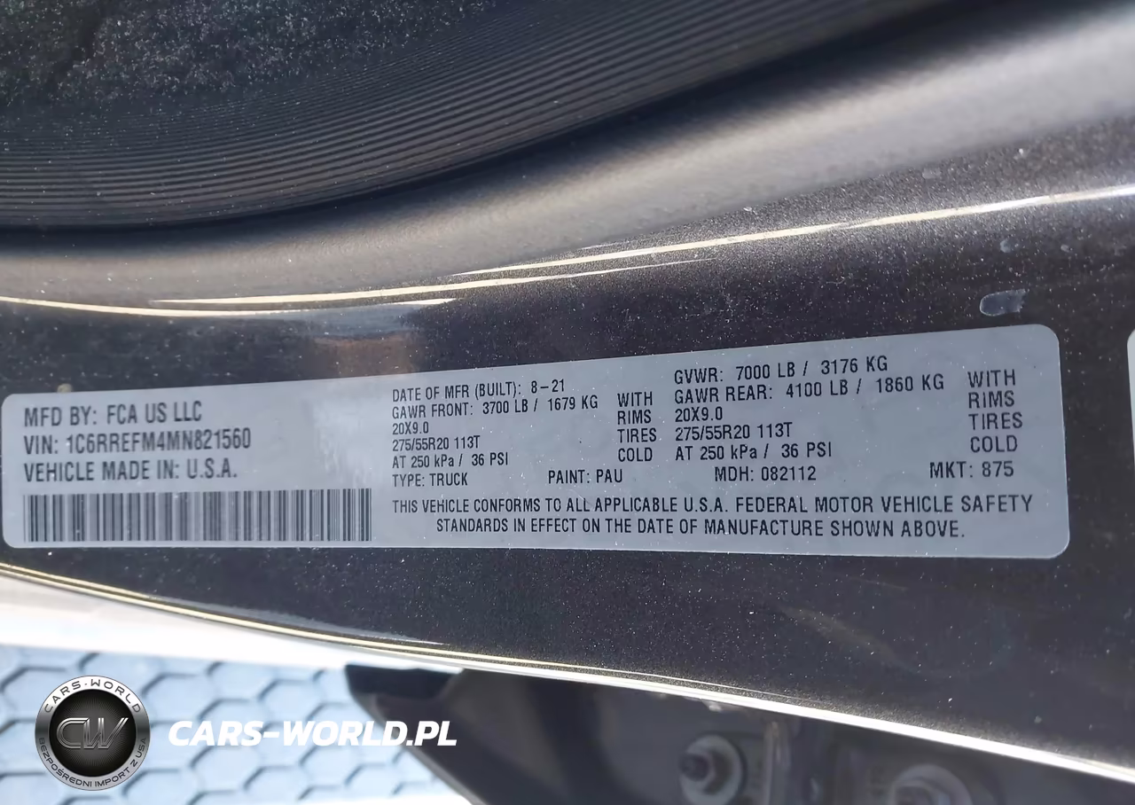 2021 Ram 1500 Big Horn 4X2 5'7 Box VIN:1C6RREFM4MN821560 - 9