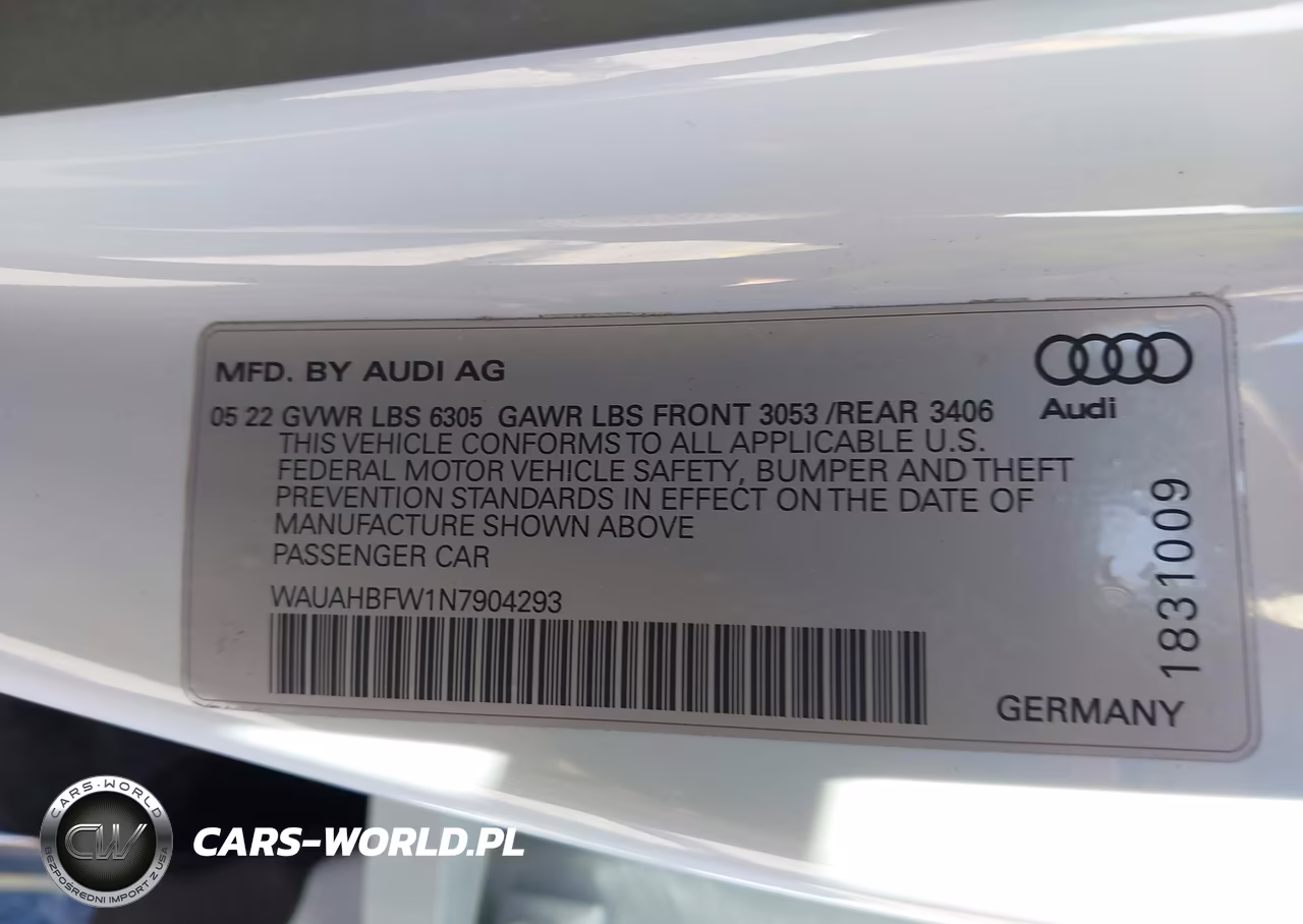 2022 Audi Rs E-Tron Gt Quattro VIN:WAUAHBFW1N7904293 - 9