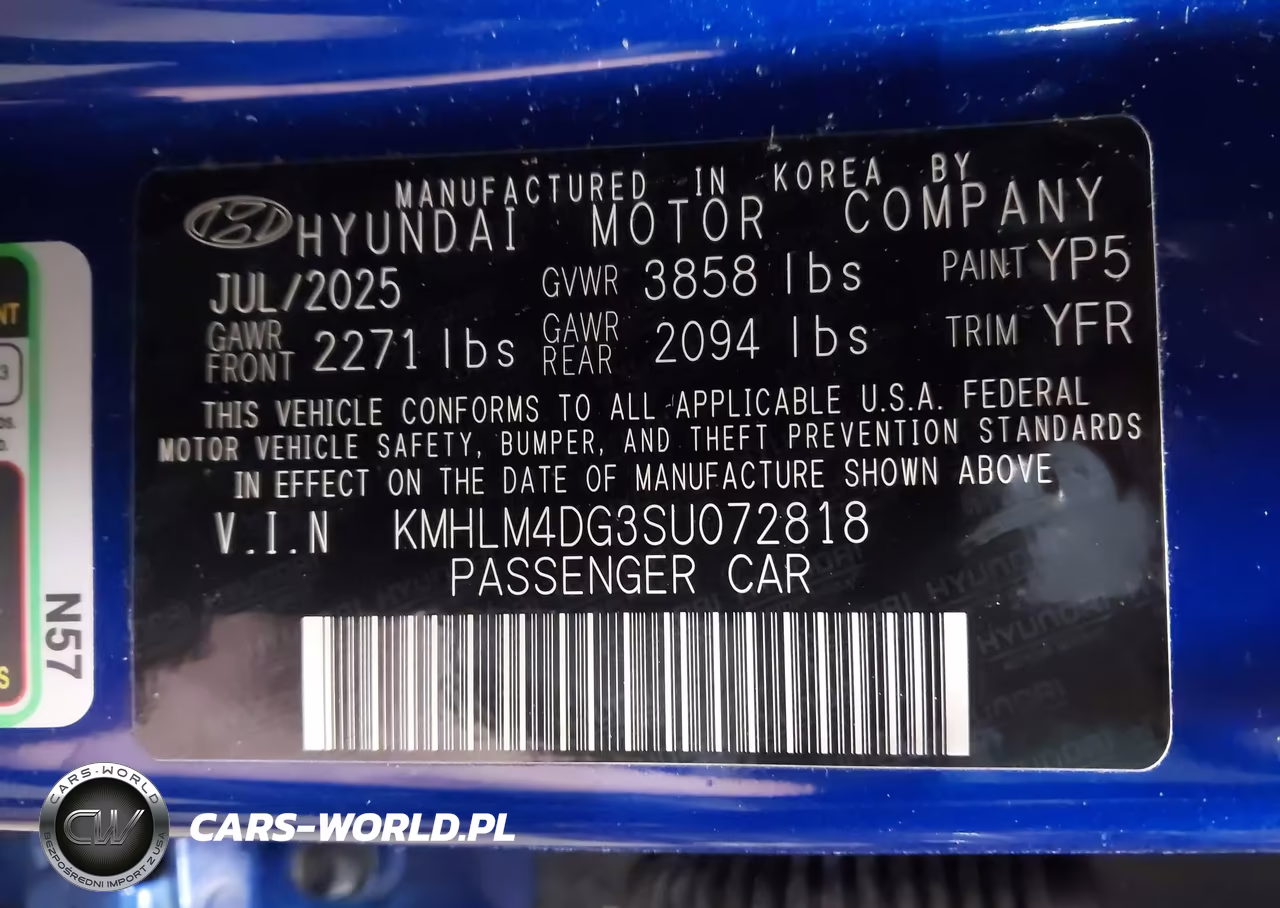2025 Hyundai Elantra Sel Sport VIN:KMHLM4DG3SU072818 - 9
