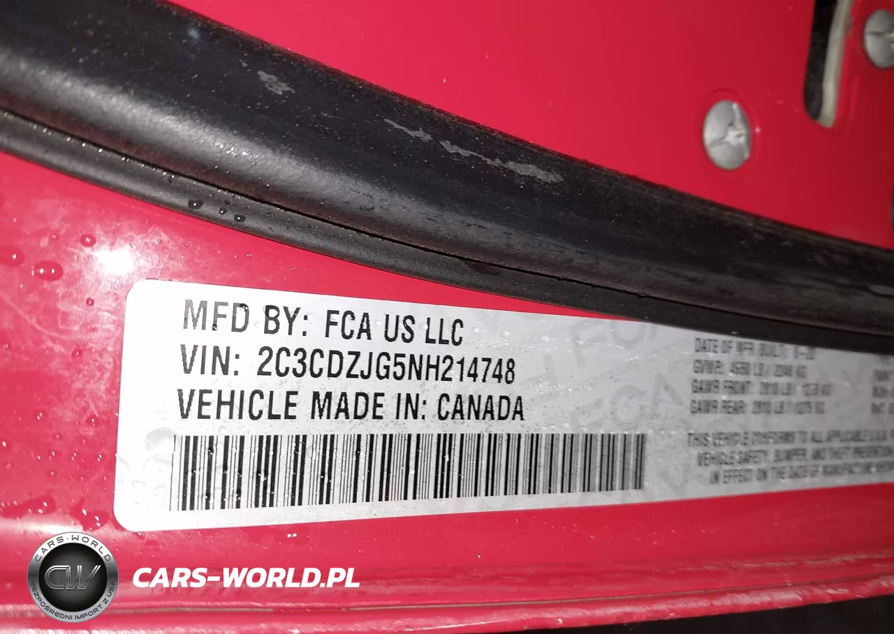 2022 Dodge Challenger Gt VIN:2C3CDZJG5NH214748 - 9