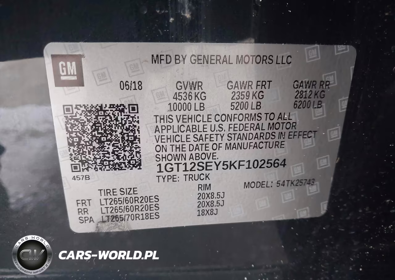 2019 GMC Sierra 2500Hd Denali VIN:1GT12SEY5KF102564 - 9