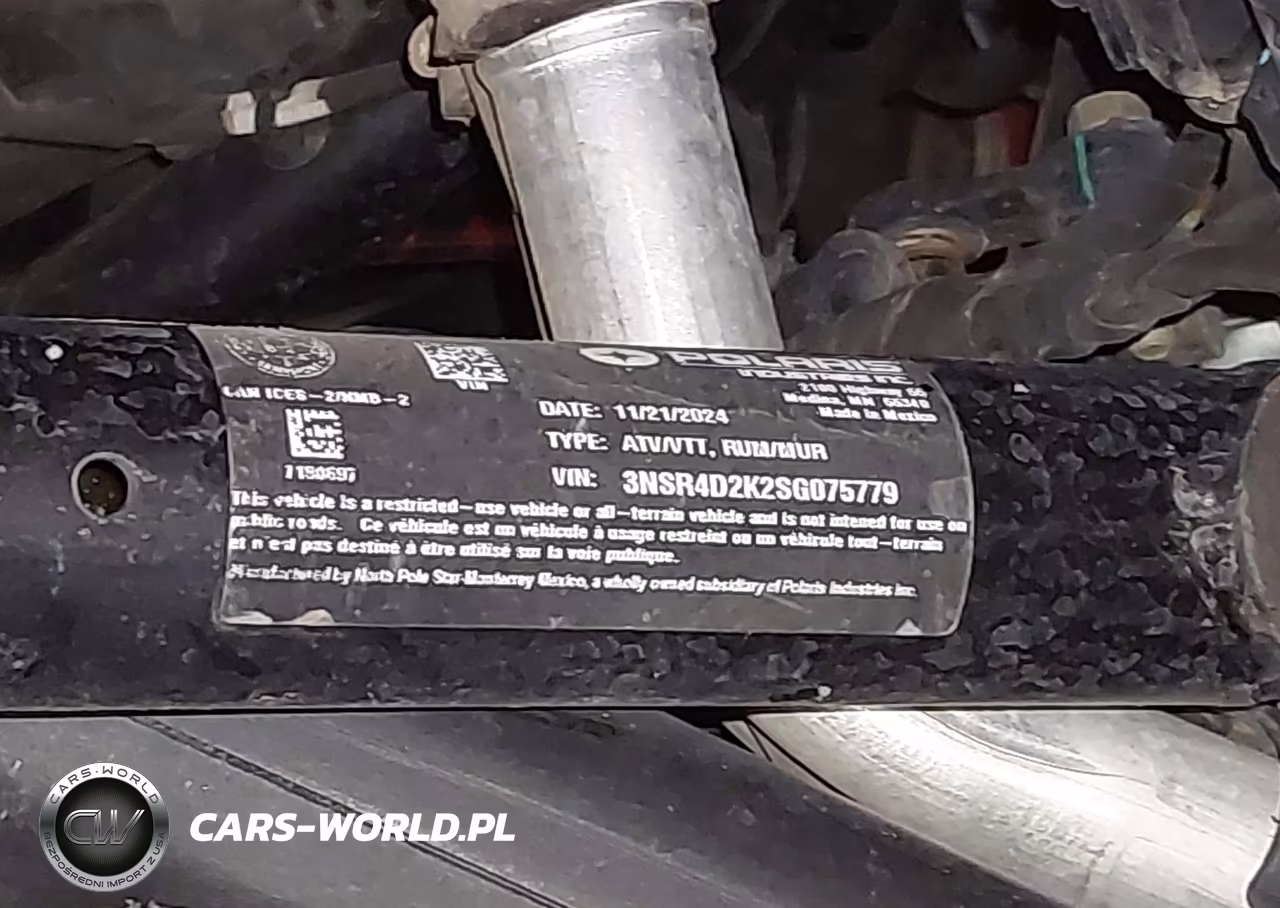 2025 Polaris Rzr VIN:3NSR4D2K2SG075779 - 10