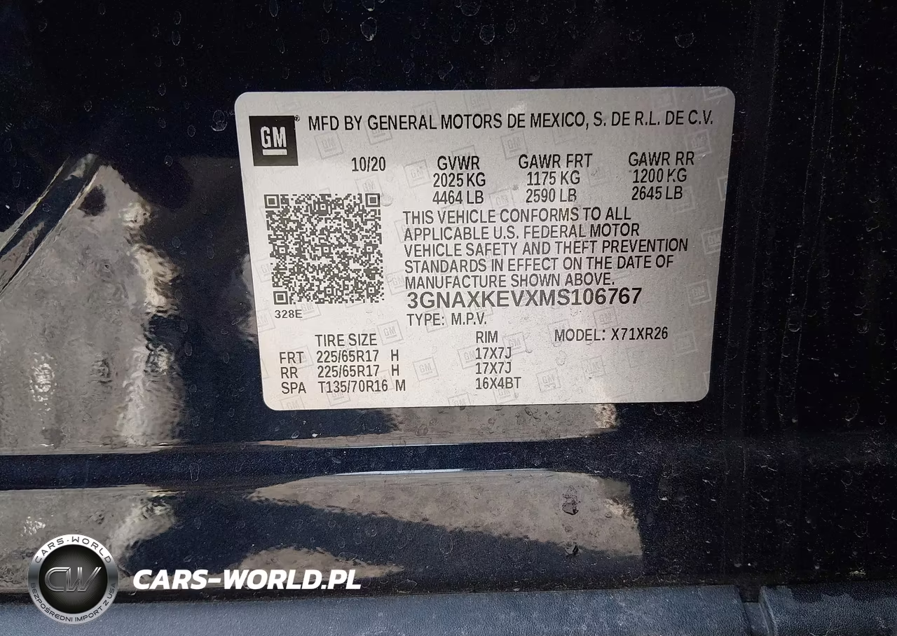 2021 Chevrolet Equinox Fwd Lt VIN:3GNAXKEVXMS106767 - 9