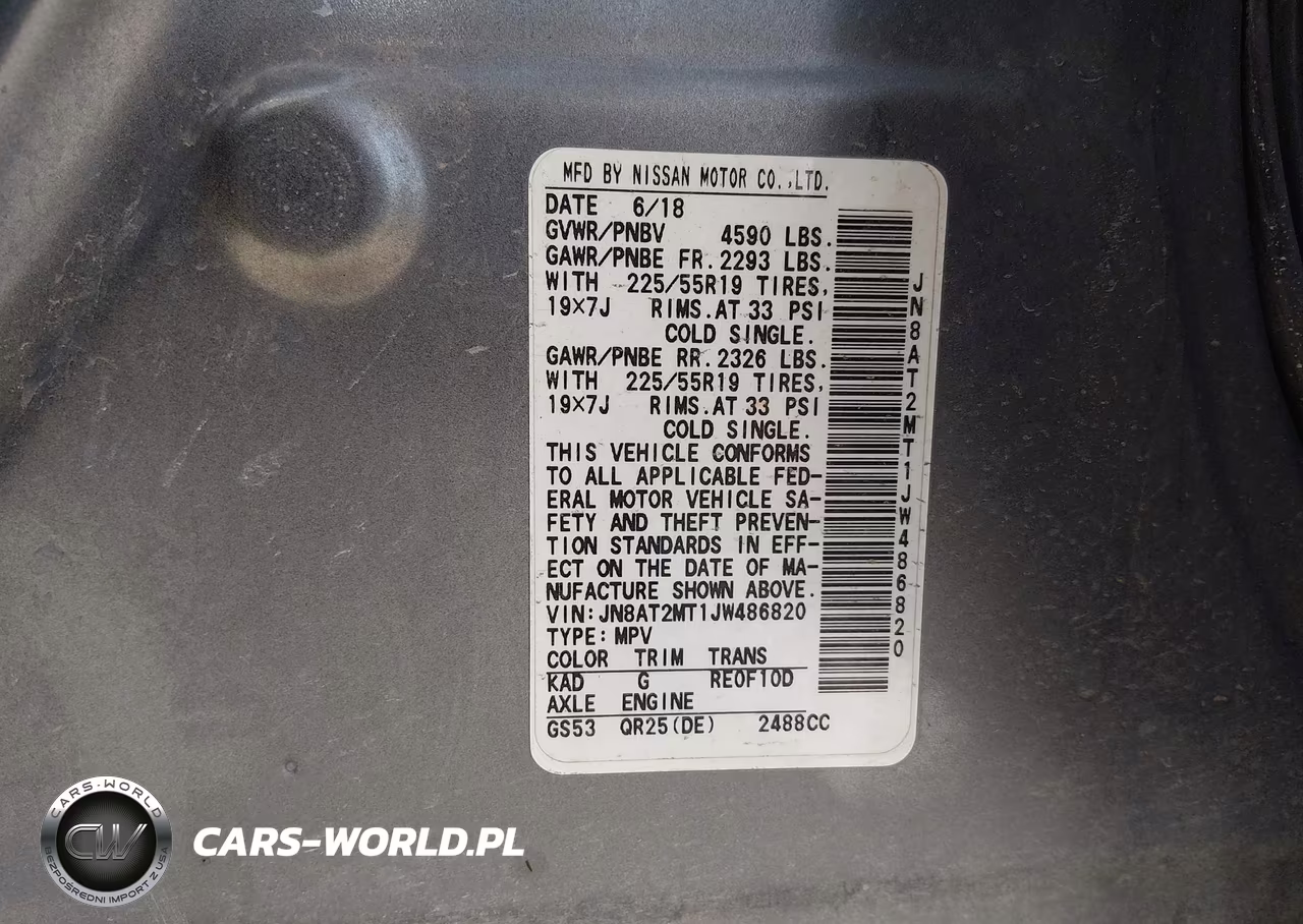 2018 Nissan Rogue Sl VIN:JN8AT2MT1JW486820 - 9