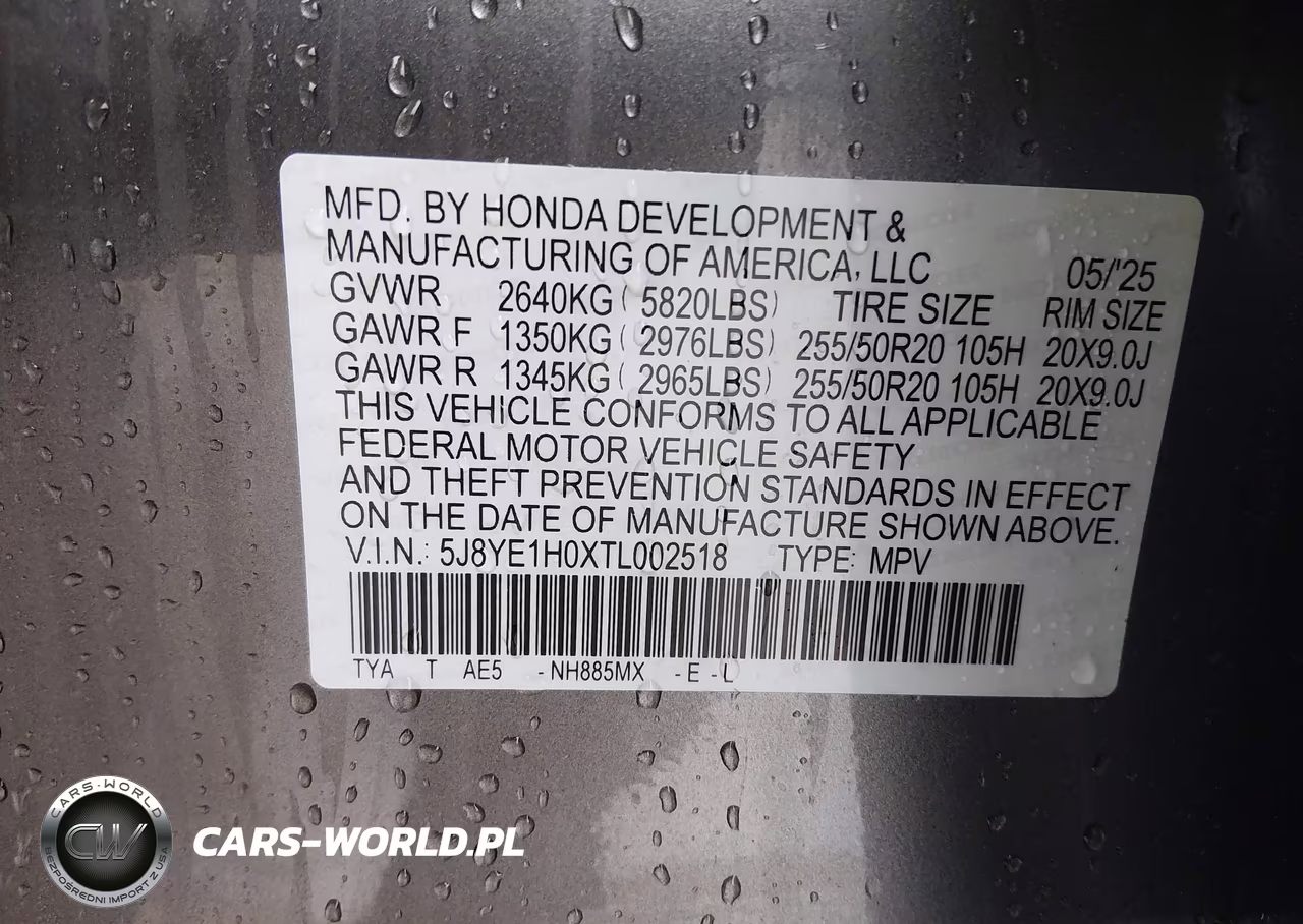 2026 Acura Mdx A-Spec VIN:5J8YE1H0XTL002518 - 9
