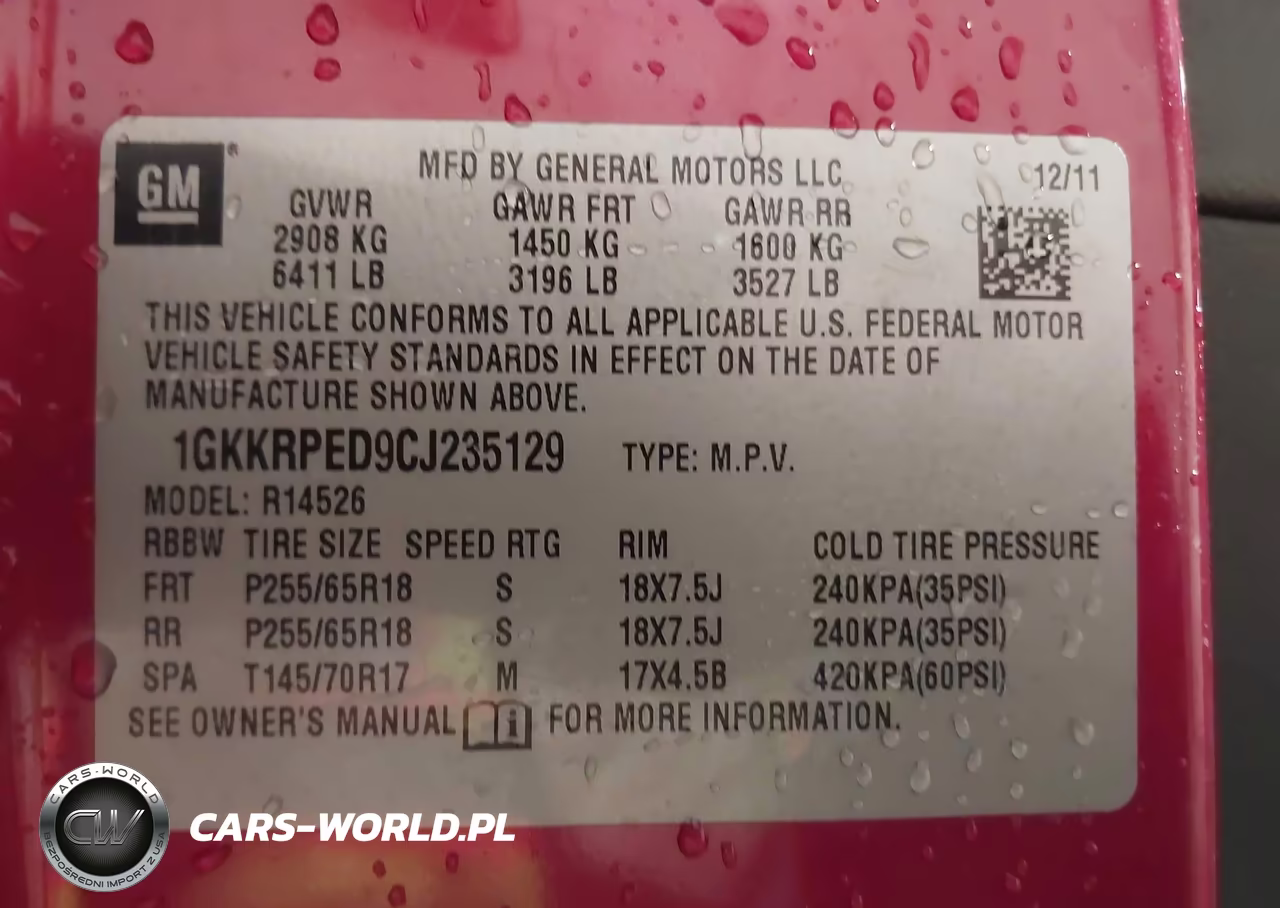 2012 GMC Acadia Sle VIN:1GKKRPED9CJ235129 - 9