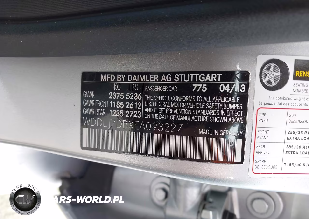2014 Mercedes-Benz Cls 550 VIN:WDDLJ7DBXEA093227 - 9
