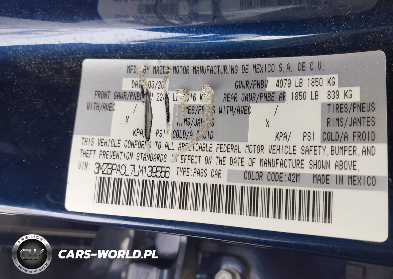 2020 Mazda Mazda3 Select Package VIN:3MZBPACL7LM139556 - 9