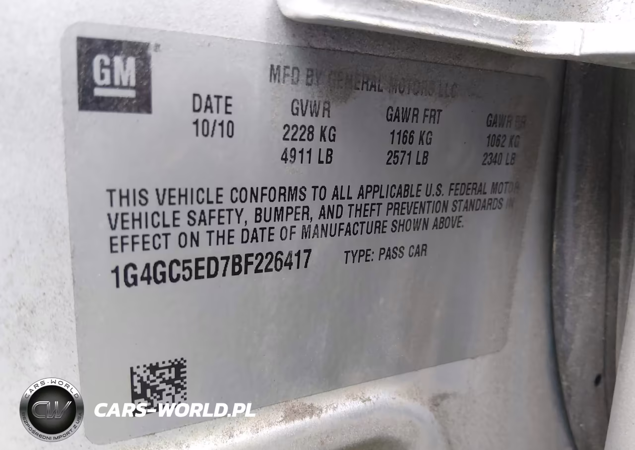 2011 Buick Lacrosse Cxl VIN:1G4GC5ED7BF226417 - 9