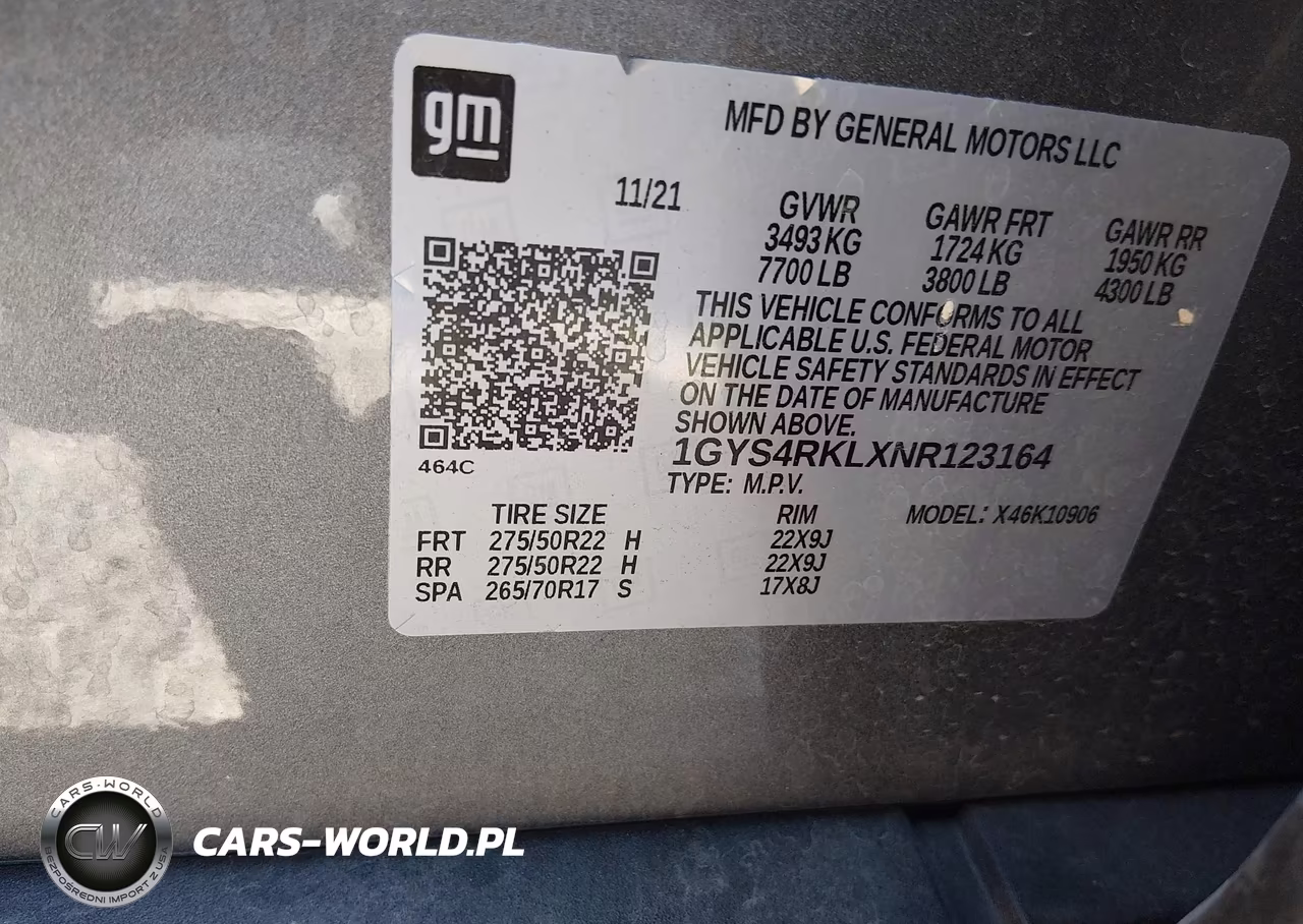 2022 Cadillac Escalade Esv 4Wd Sport Platinum VIN:1GYS4RKLXNR123164 - 9