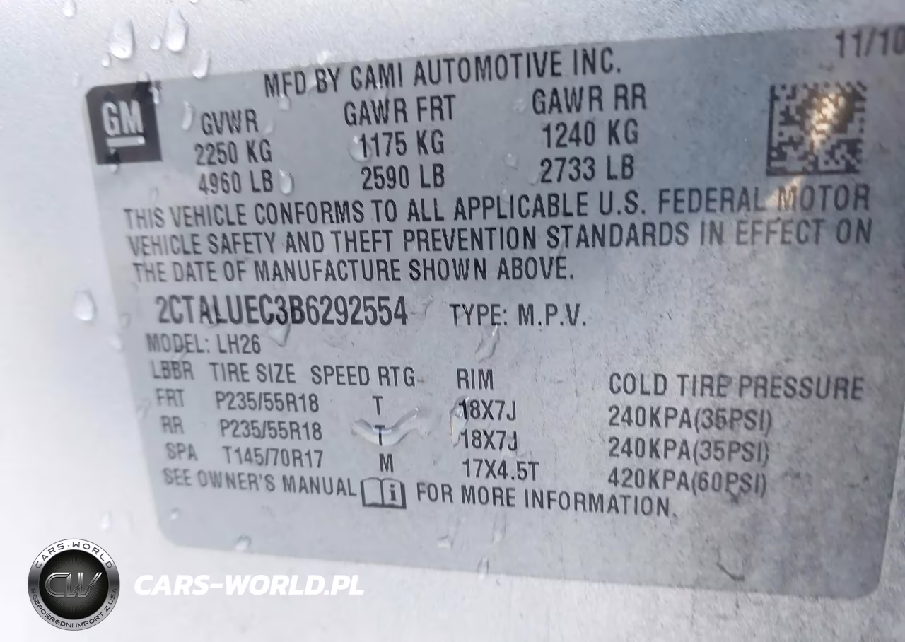 2011 GMC Terrain Slt-1 VIN:2CTALUEC3B6292554 - 9