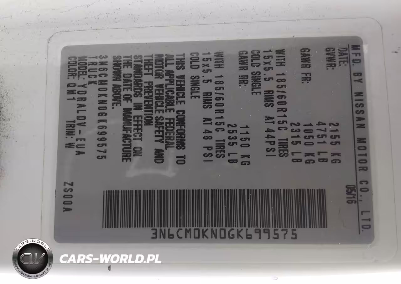 2016 Nissan Nv200 S-Sv VIN:3N6CM0KN0GK699575 - 9