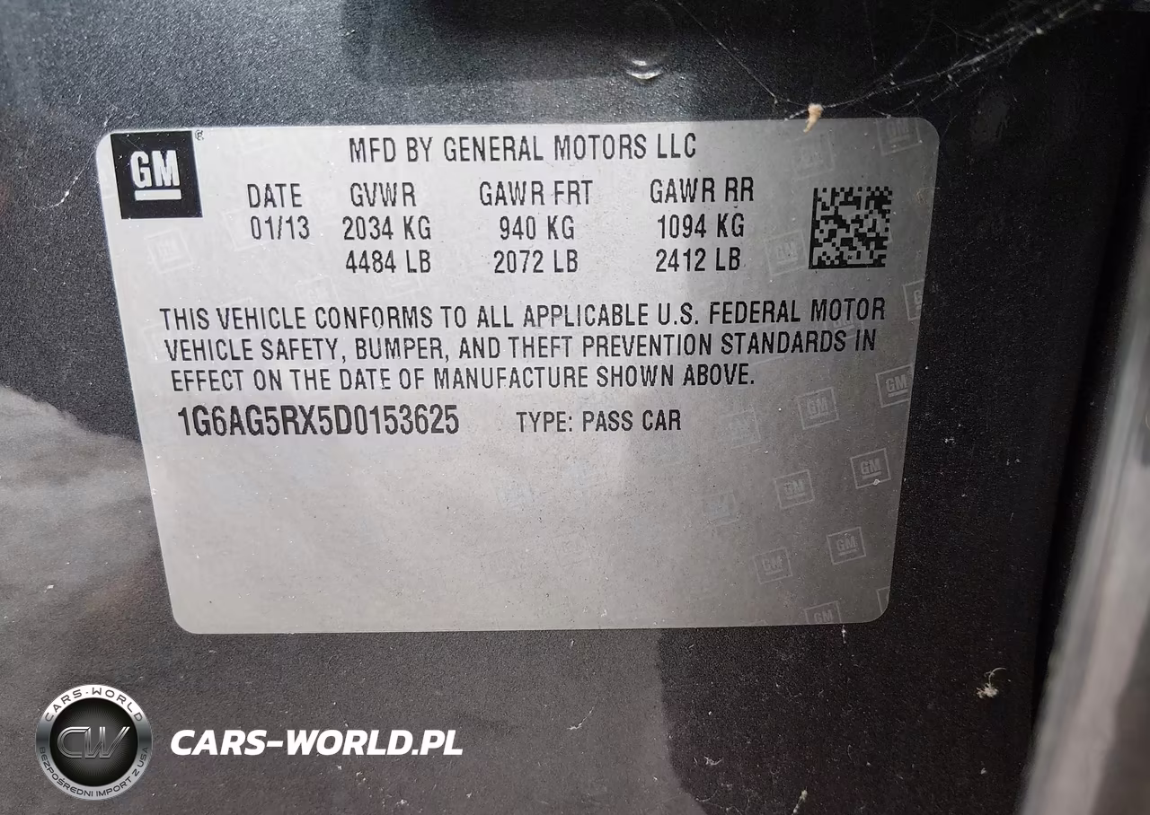 2013 Cadillac Ats Standard VIN:1G6AG5RX5D0153625 - 9