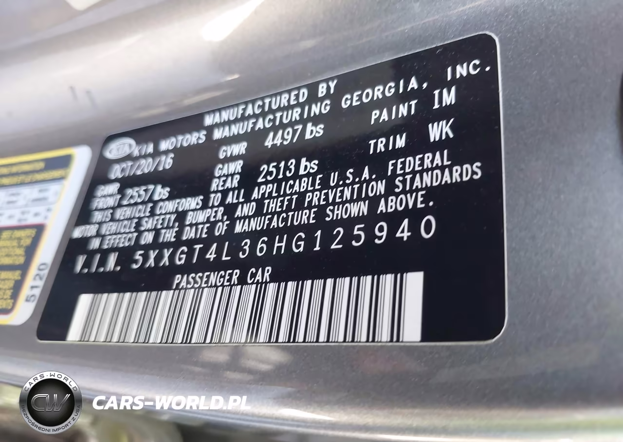 2017 Kia Optima Lx VIN:5XXGT4L36HG125940 - 9