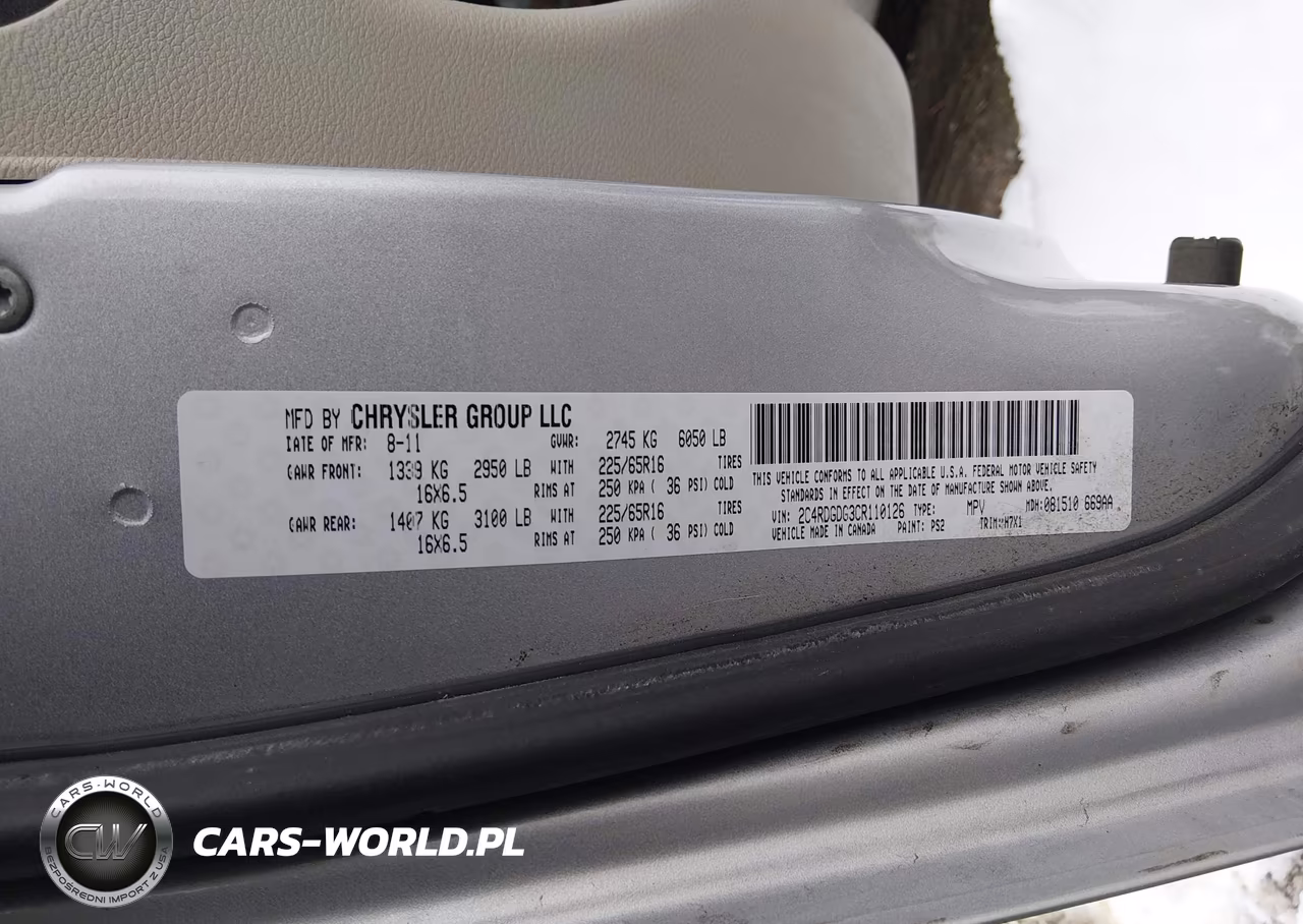 2012 Dodge Grand Caravan Crew VIN:2C4RDGDG3CR110126 - 9
