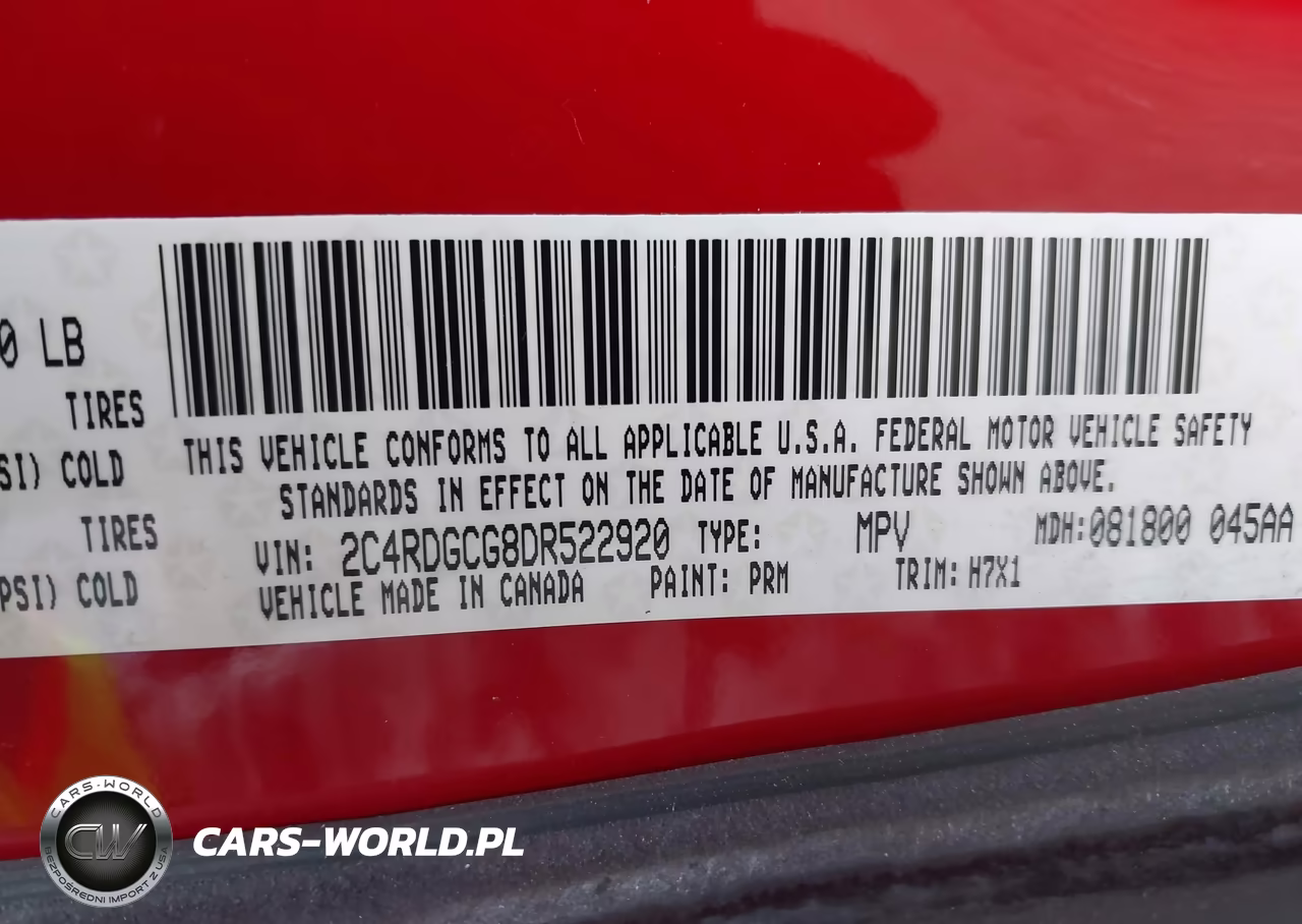 2013 Dodge Grand Caravan Sxt VIN:2C4RDGCG8DR522920 - 9
