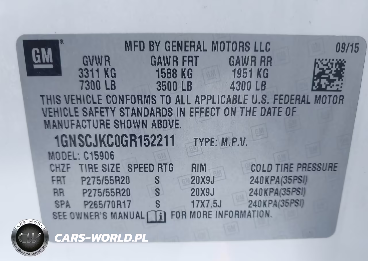 2016 Chevrolet Suburban Ltz VIN:1GNSCJKC0GR152211 - 9