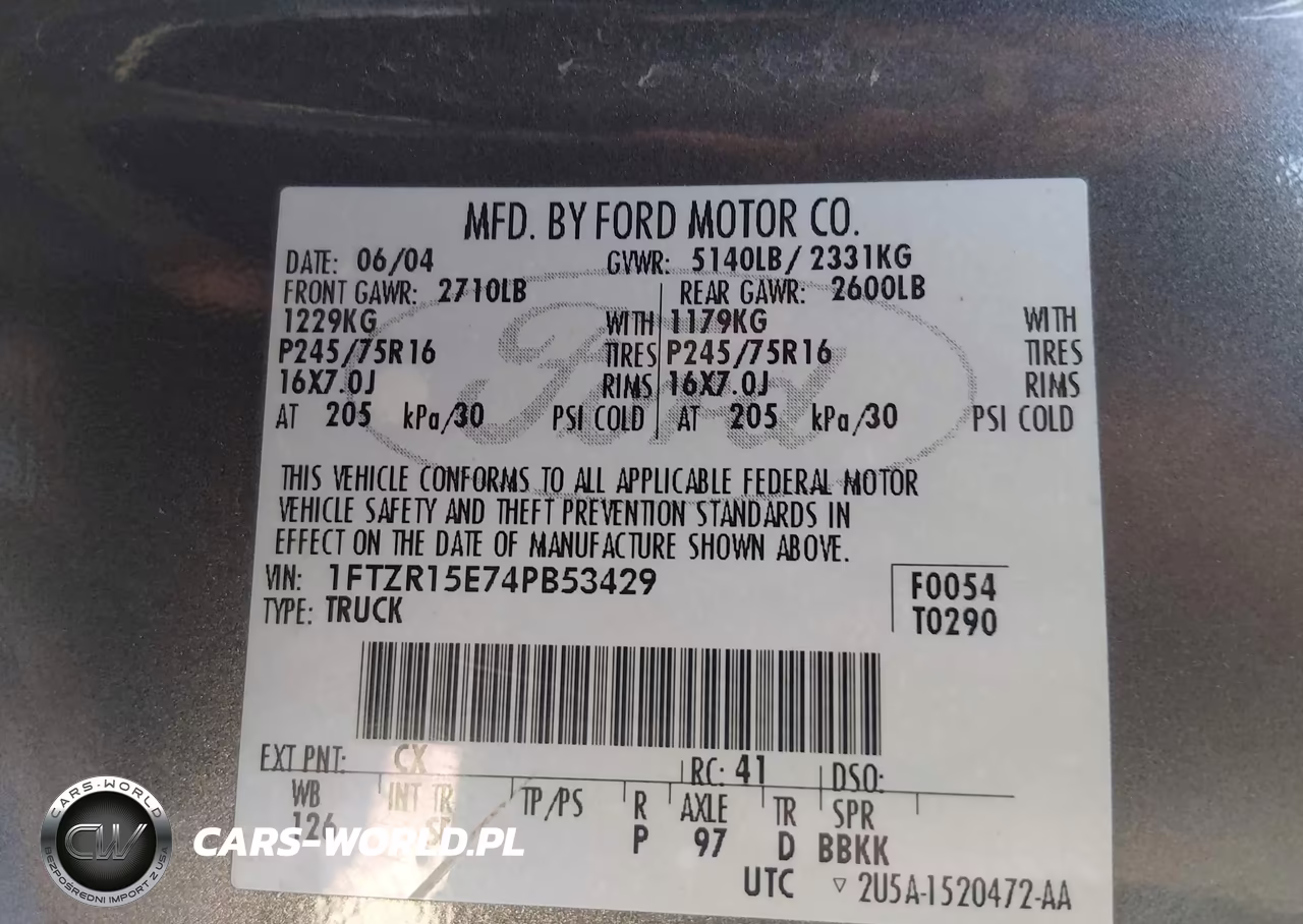 2004 Ford Ranger Xlt VIN:1FTZR15E74PB53429 - 9