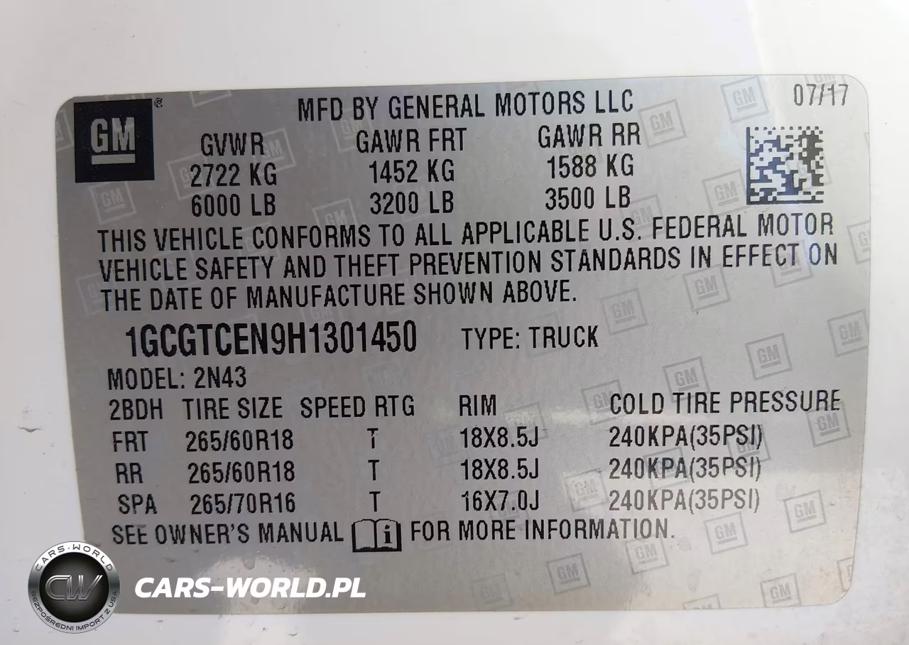 2017 Chevrolet Colorado Lt VIN:1GCGTCEN9H1301450 - 9