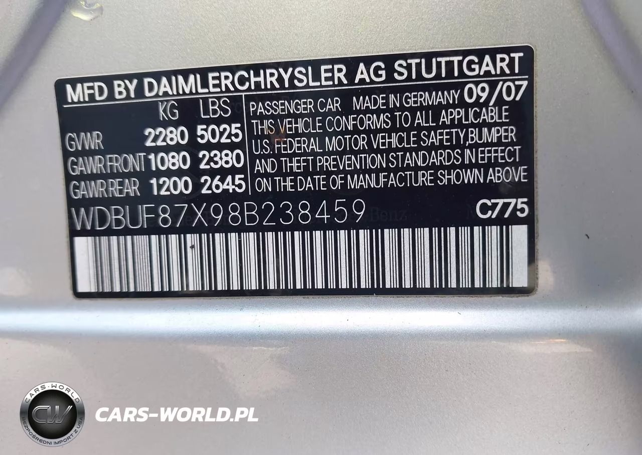 2008 Mercedes-Benz E 350 4Matic VIN:WDBUF87X98B238459 - 9