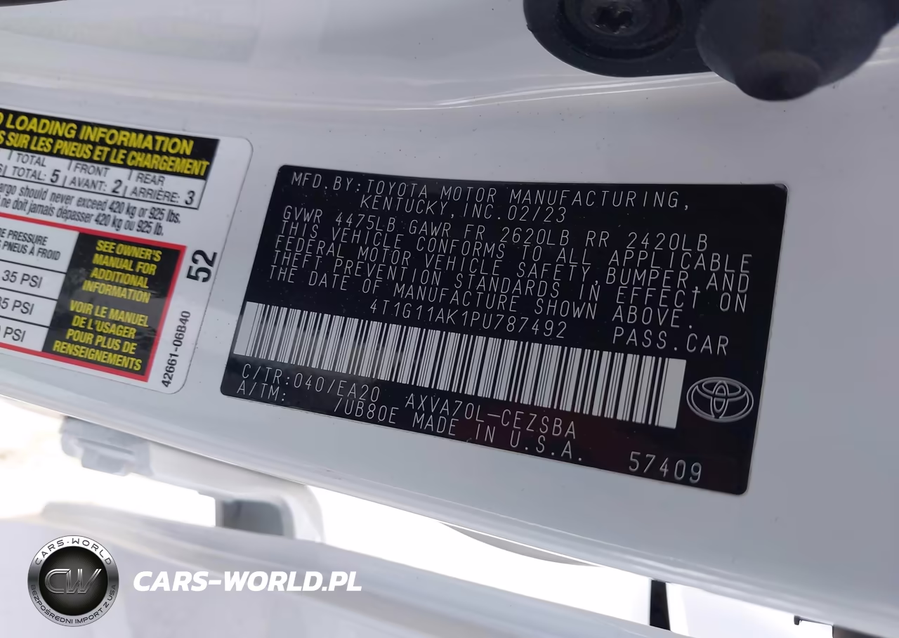 2023 Toyota Camry Se VIN:4T1G11AK1PU787492 - 9