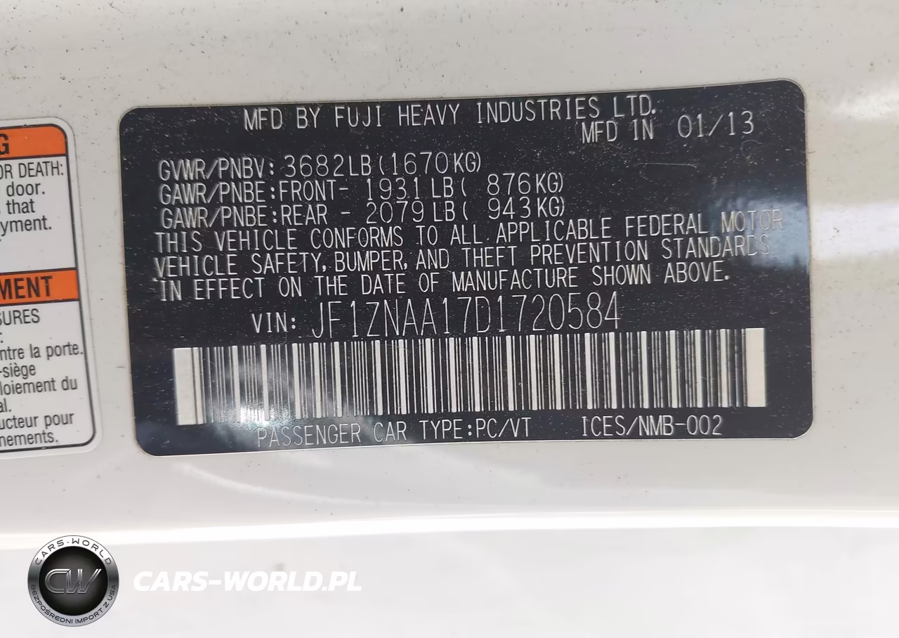 2013 Scion Fr-S VIN:JF1ZNAA17D1720584 - 9