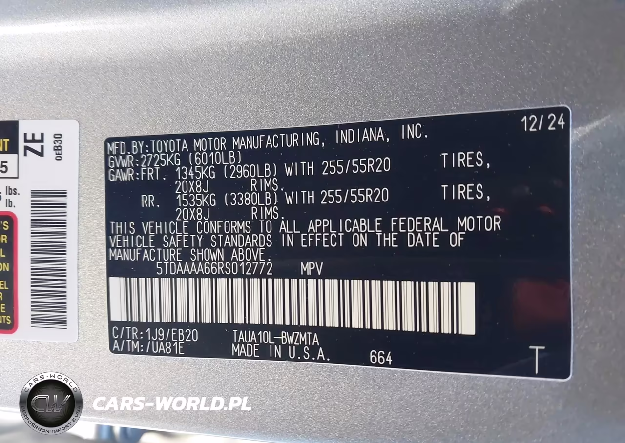 2024 Lexus Tx 350 Premium VIN:5TDAAAA66RS012772 - 9