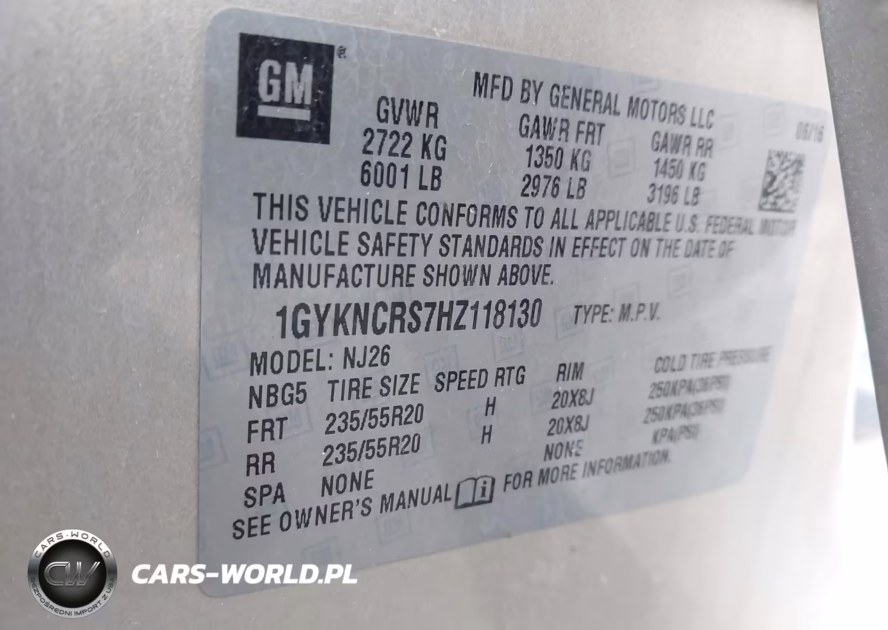 2017 Cadillac Xt5 Premium Luxury VIN:1GYKNCRS7HZ118130 - 9