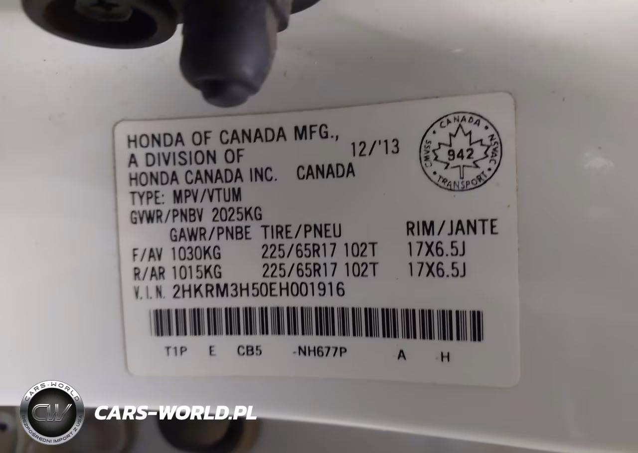 2014 Honda Cr-V Ex VIN:2HKRM3H50EH001916 - 9