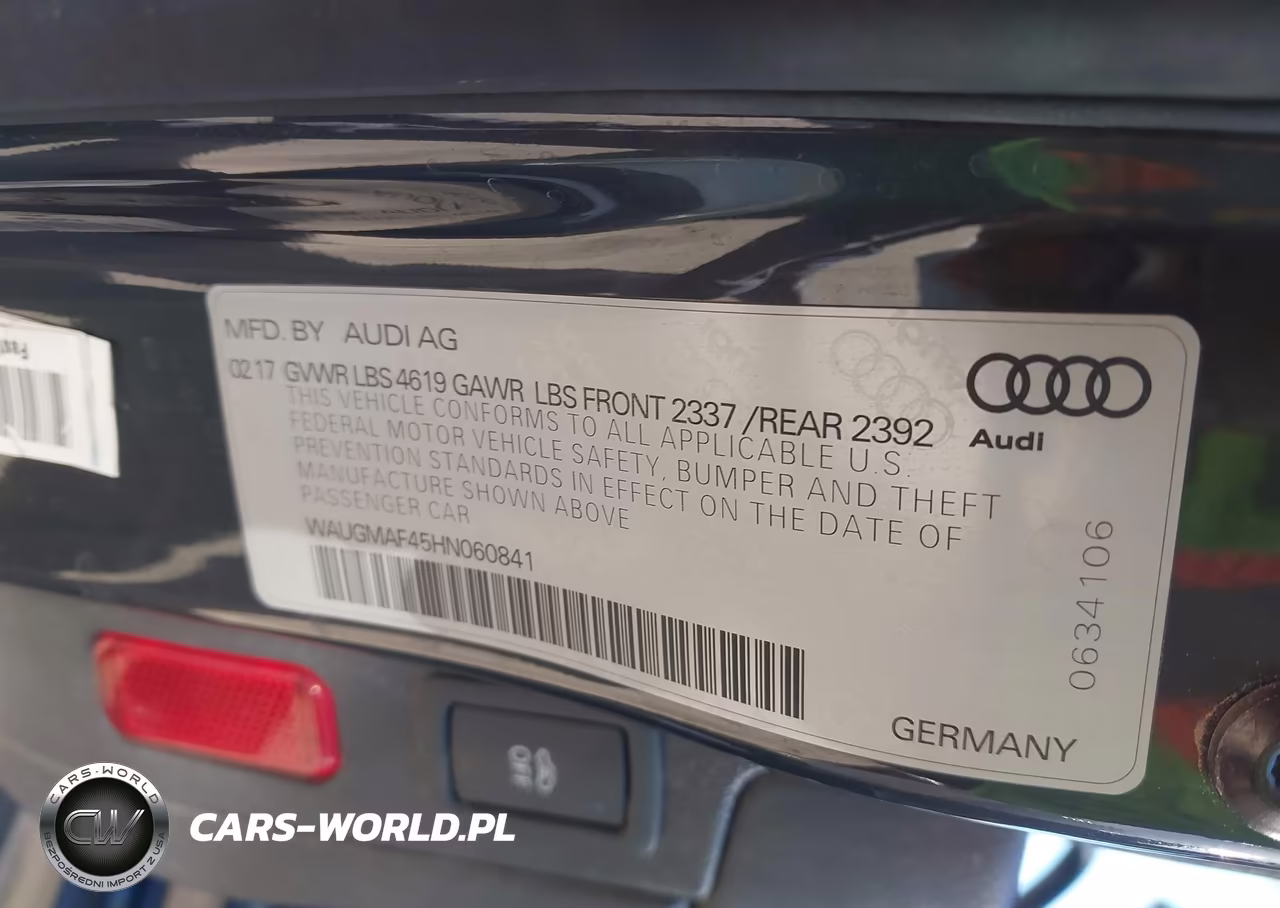 2017 Audi A4 2.0T Ultra Premium VIN:WAUGMAF45HN060841 - 9