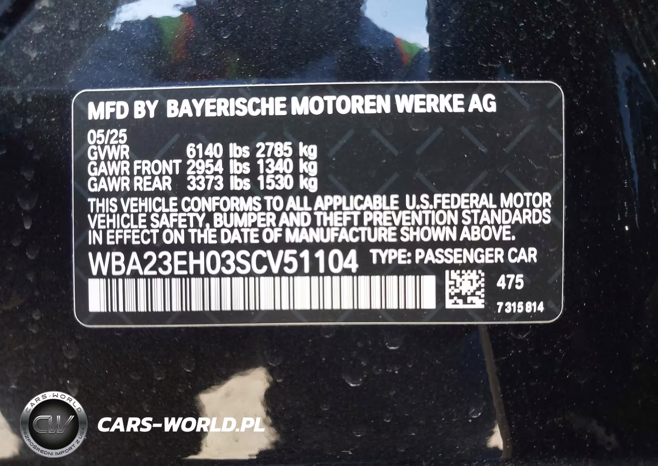 2025 BMW 740I VIN:WBA23EH03SCV51104 - 9