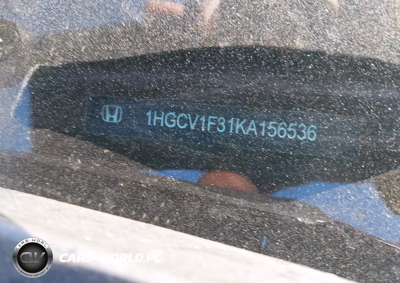 2019 Honda Accord Sport VIN:1HGCV1F31KA156536 - 9