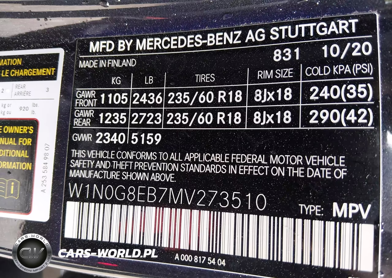 2021 Mercedes-Benz Glc 300 4Matic Suv VIN:W1N0G8EB7MV273510 - 9