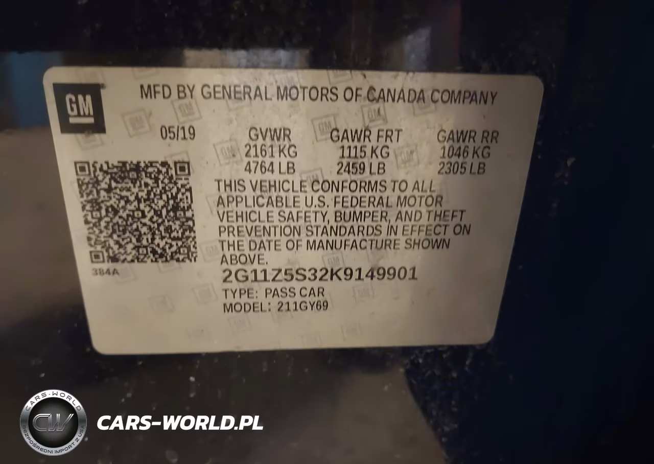2019 Chevrolet Impala Lt VIN:2G11Z5S32K9149901 - 9