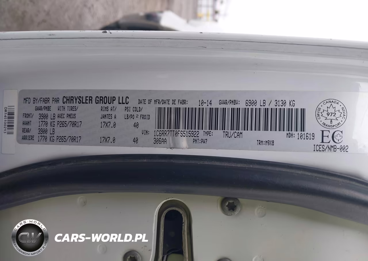 2015 Ram 1500 Slt VIN:1C6RR7TT0FS515922 - 9