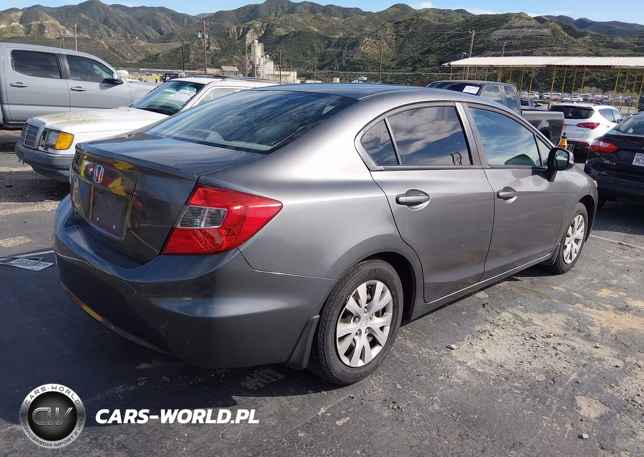 2012 Honda Civic Lx VIN:19XFB2F55CE370133 - 4