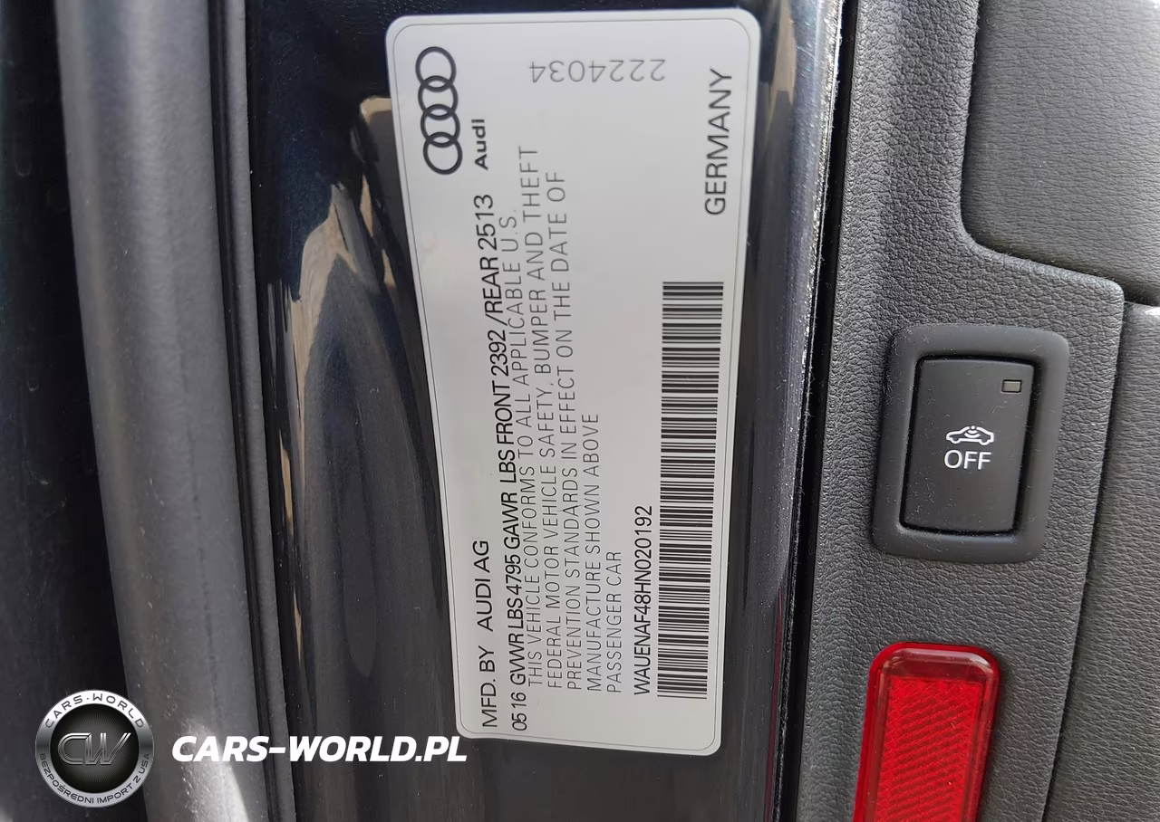 2017 Audi A4 2.0T Premium VIN:WAUENAF48HN020192 - 9